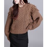 モヘアタッチループフリンジ使いニット | aimoha | 詳細画像20