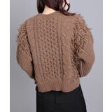 モヘアタッチループフリンジ使いニット | aimoha | 詳細画像23