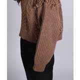 モヘアタッチループフリンジ使いニット | aimoha | 詳細画像26