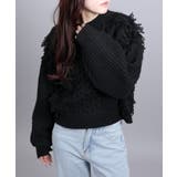 モヘアタッチループフリンジ使いニット | aimoha | 詳細画像29