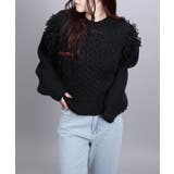 モヘアタッチループフリンジ使いニット | aimoha | 詳細画像32