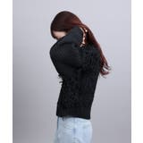 モヘアタッチループフリンジ使いニット | aimoha | 詳細画像33