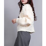 モヘアタッチループフリンジ使いニット | aimoha | 詳細画像5