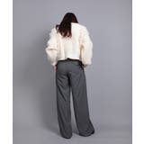 モヘアタッチループフリンジ使いニット | aimoha | 詳細画像8