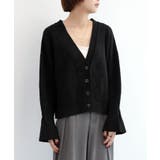 7GPBT重ねリブVネックカーディガン | aimoha | 詳細画像11