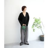 7GPBT重ねリブVネックカーディガン | aimoha | 詳細画像13