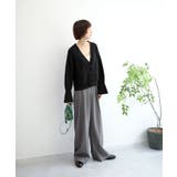 7GPBT重ねリブVネックカーディガン | aimoha | 詳細画像14