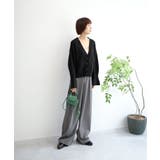 7GPBT重ねリブVネックカーディガン | aimoha | 詳細画像15