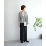 7GPBT重ねリブVネックカーディガン | aimoha | 詳細画像7