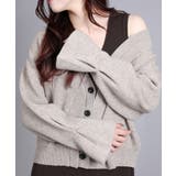 7GPBT重ねリブVネックカーディガン | aimoha | 詳細画像27