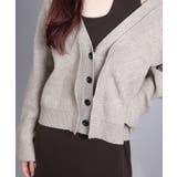 7GPBT重ねリブVネックカーディガン | aimoha | 詳細画像29