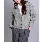 7GPBT重ねリブVネックカーディガン | aimoha | 詳細画像33