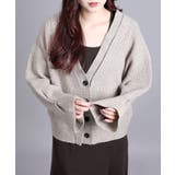 7GPBT重ねリブVネックカーディガン | aimoha | 詳細画像19