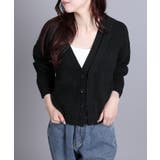 7GPBT重ねリブVネックカーディガン | aimoha | 詳細画像38