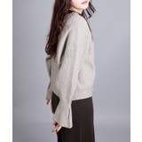 7GPBT重ねリブVネックカーディガン | aimoha | 詳細画像21