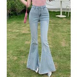 【Jasmine】バックリボンベルボトムデニムパンツ | aimoha | 詳細画像2