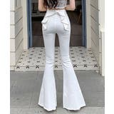 【Jasmine】バックリボンベルボトムデニムパンツ | aimoha | 詳細画像5