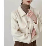 クラシックショートウールジャケット コート | aimoha | 詳細画像1