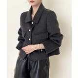 ダークグレー | クラシックショートウールジャケット コート | aimoha