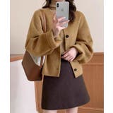 ソフトシャギーショートウールジャケット コート | aimoha | 詳細画像2