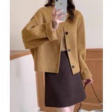 ベージュ | ソフトシャギーショートウールジャケット コート | aimoha