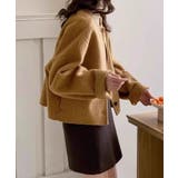 ソフトシャギーショートウールジャケット コート | aimoha | 詳細画像4