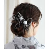 シルバー | 金箔ボール×ミニマル水引ヘアアクセサリー 金箔付き | aimoha