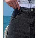 在庫限り【Jasmine】ハイウエストシンプルAラインデニムミニスカート 韓国フ… | aimoha  | 詳細画像4 