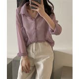 【Jasmine】シアーシャツ シアー素材涼しげシースルー長袖シャツ 韓国ファッ… | aimoha  | 詳細画像13 