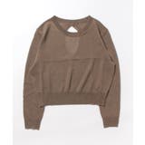 透け感ニットトップス バックオープン | aimoha  | 詳細画像9 