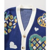 レトロ調 サガラ刺繍ハート柄Vネックカーディガン【AW】 | HOOK | 詳細画像25