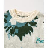 絵画調フラワージャカード編みニット風スウェット サガラ刺繍入り ニット | HOOK | 詳細画像6 