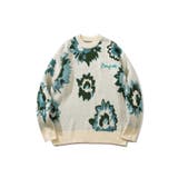 絵画調フラワージャカード編みニット風スウェット サガラ刺繍入り ニット | HOOK | 詳細画像10 