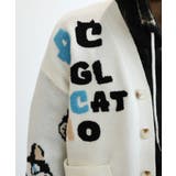 サガラ刺繍猫柄Vネックカーディガン 韓国ファッション ユニセックス【AW】 | HOOK | 詳細画像8