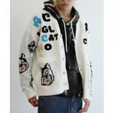 サガラ刺繍猫柄Vネックカーディガン 韓国ファッション ユニセックス【AW】 | HOOK | 詳細画像10