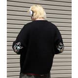 サガラ刺繍猫柄Vネックカーディガン 韓国ファッション ユニセックス【AW】 | HOOK | 詳細画像19