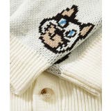 サガラ刺繍猫柄Vネックカーディガン 韓国ファッション ユニセックス【AW】 | HOOK | 詳細画像4
