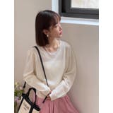 透け感ニットトップス バックオープン | aimoha  | 詳細画像2 