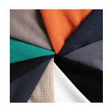 HOOK ベーシック裾レイヤード風デザインワッフル半袖TEE ユニセックス | HOOK | 詳細画像1 