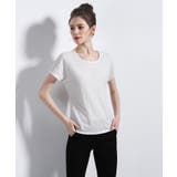 WHITE | Ladiesリネン混素材ベーシックTeeシャツ | aimoha 