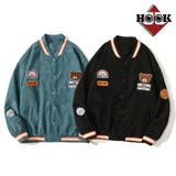 アメカジ配色クマワッペンスタジャンジャケット ブルゾン メンズ | HOOK | 詳細画像1