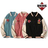 アメカジ配色クマワッペンスタジャンジャケット ブルゾン メンズ | HOOK | 詳細画像15