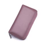 パープル | シンプル革財布 メンズ レディース | aimoha 