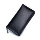 ブラック | シンプル革財布 メンズ レディース | aimoha 