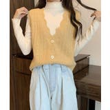 シンプルニットベスト ベスト レディース | aimoha | 詳細画像11