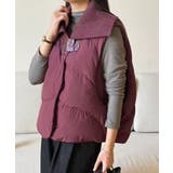 ニット衿ショートダウンベスト | aimoha  | 詳細画像5 