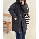 ニット衿ロングダウンコート | aimoha | 詳細画像15