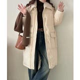 ニット衿ロングダウンコート | aimoha | 詳細画像2