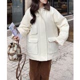 オフホワイト | 【BANICO】ボアカラーミディダウンジャケット | aimoha