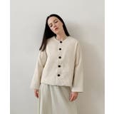 ホワイト | DECADE CLASSIC ノーカラーダウンジャケット | DECADECLASSIC